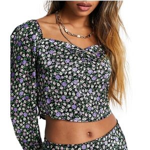 NWT! Topshop floral blouse